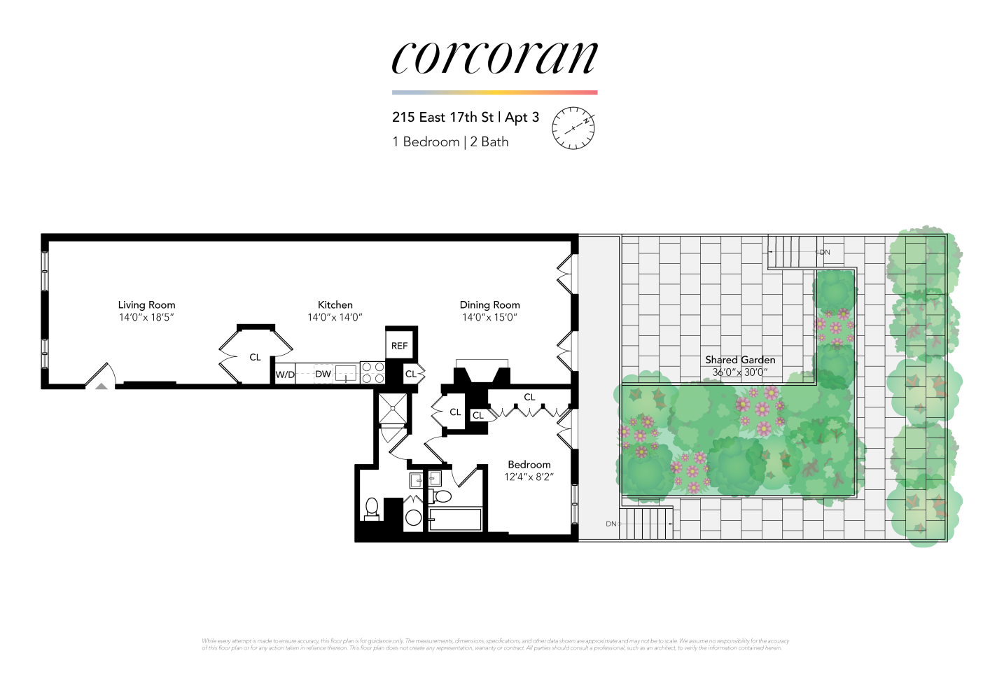 Floorplan for 215 East 17th Street, 3