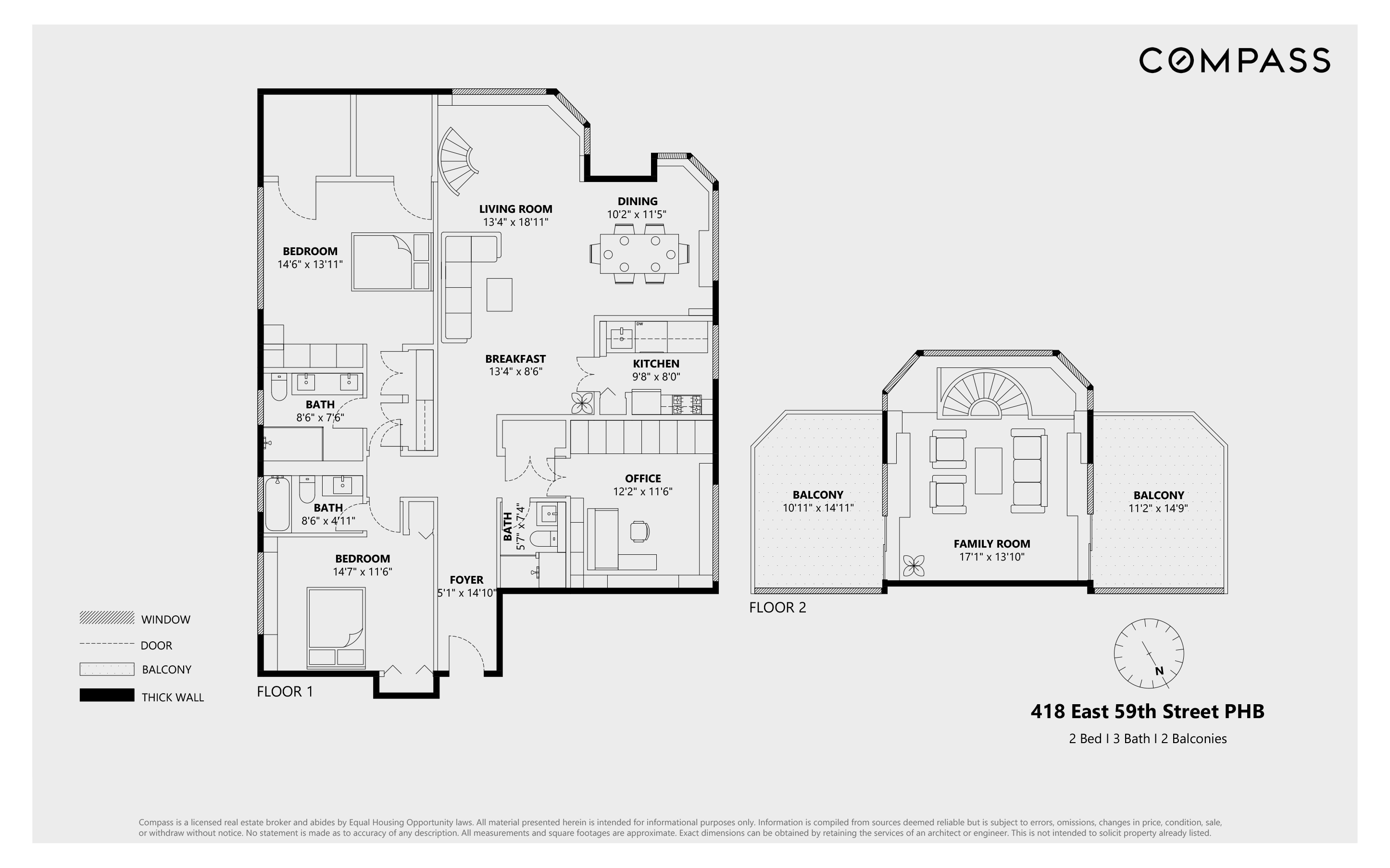 Floorplan for 418 East 59th Street, PH