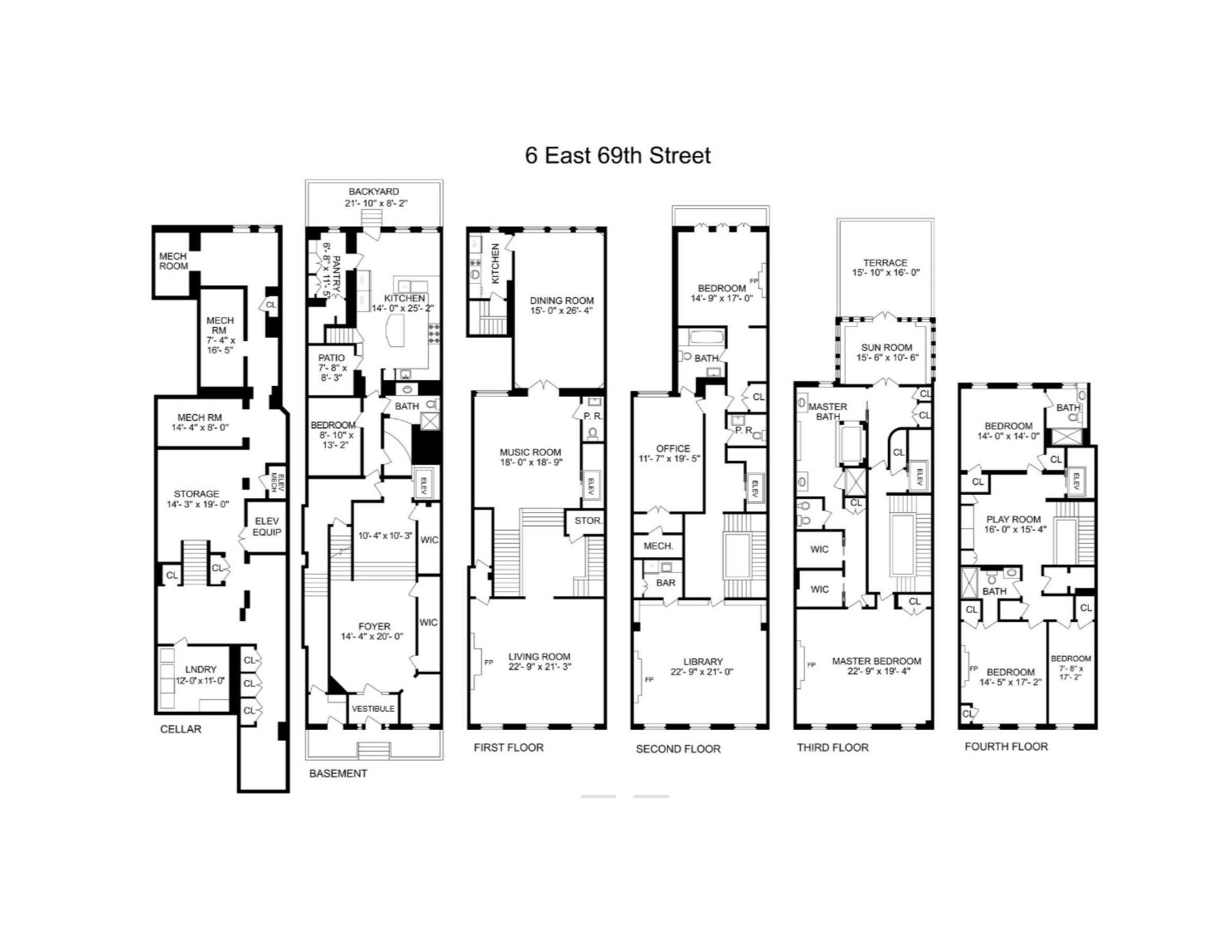 Floorplan for 6 East 69th Street