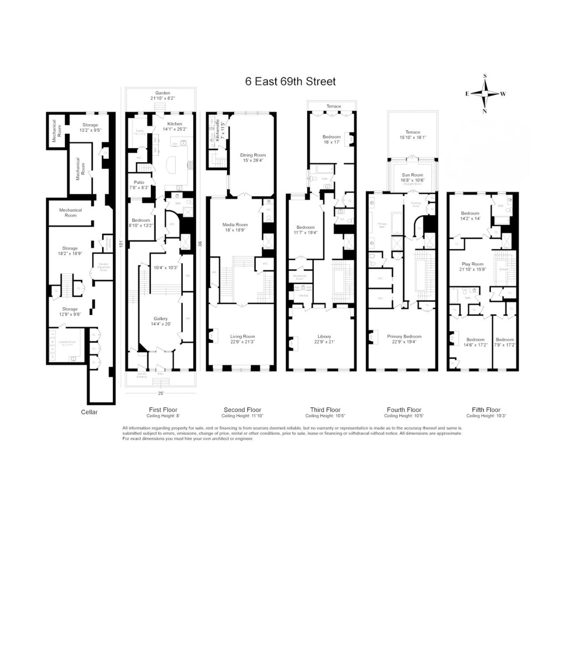 Floorplan for 6 East 69th Street