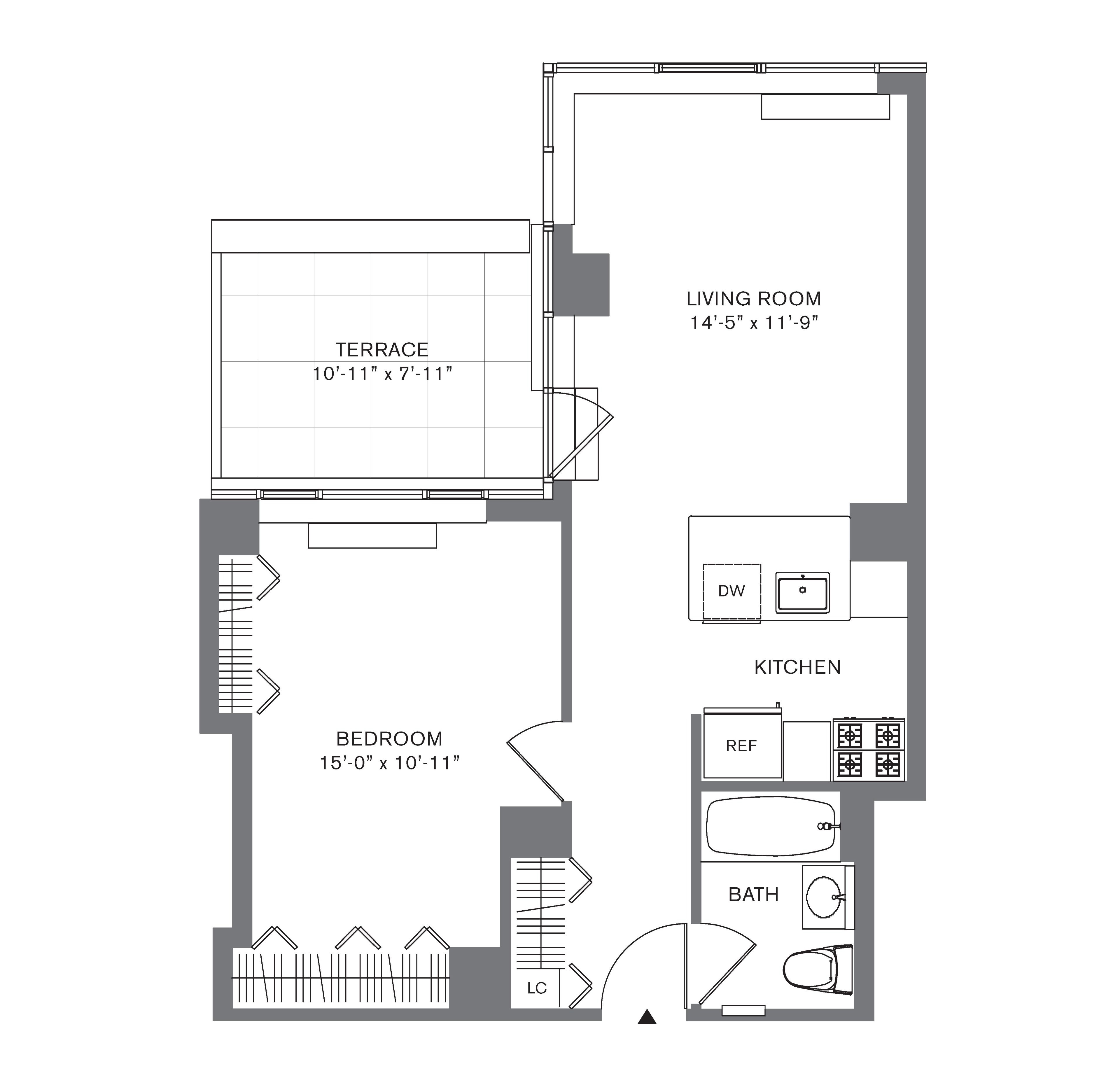 Floorplan for 88 Leonard Street, 917