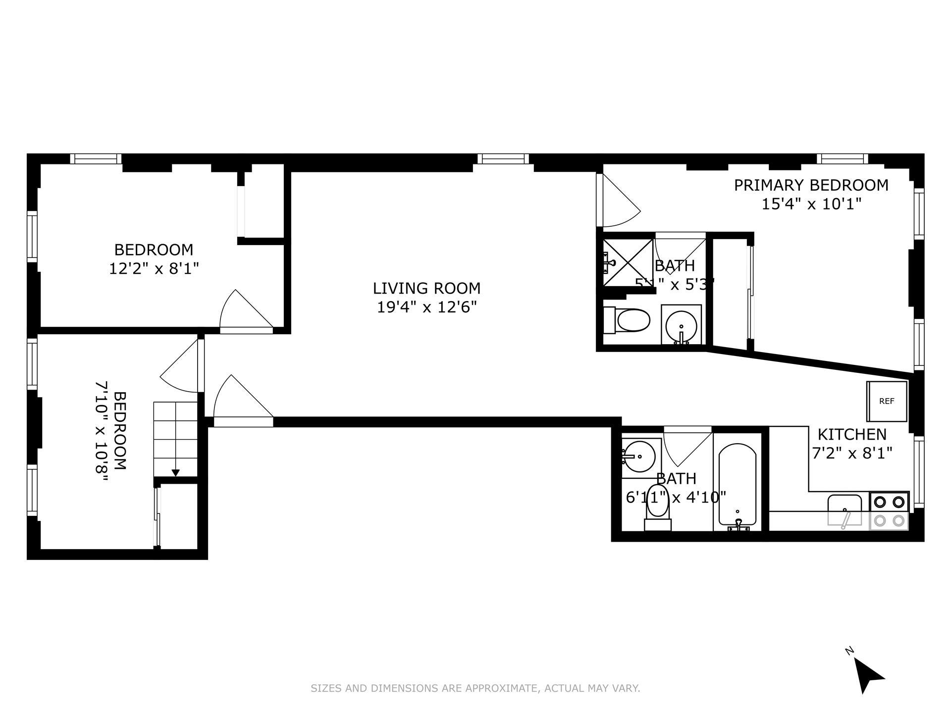 Floorplan for 460 West 46th Street, 3