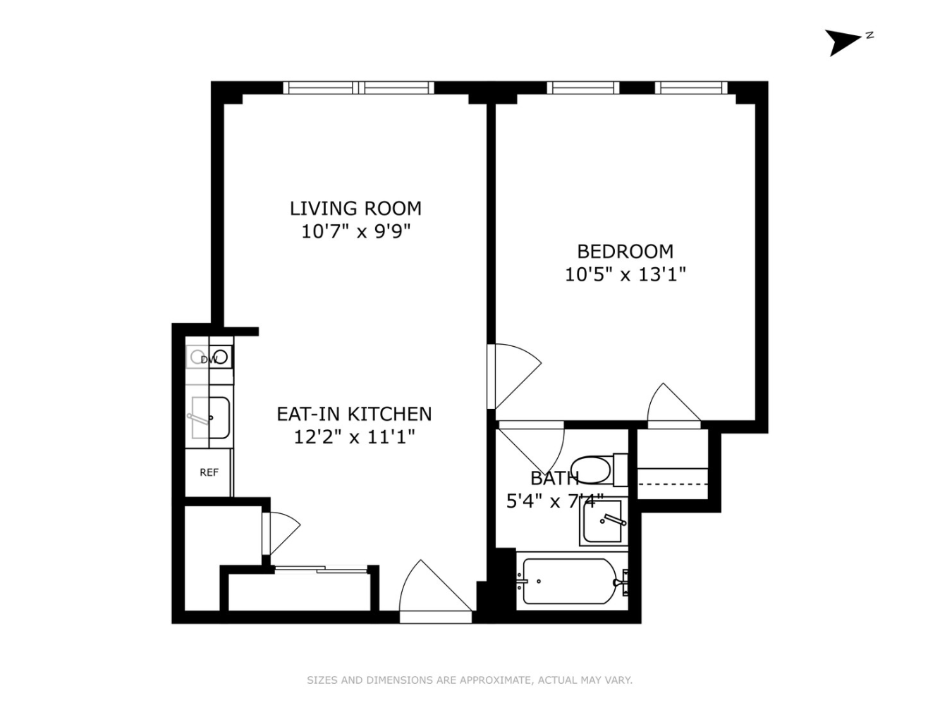 Floorplan for 45 Tudor City Place, 1715