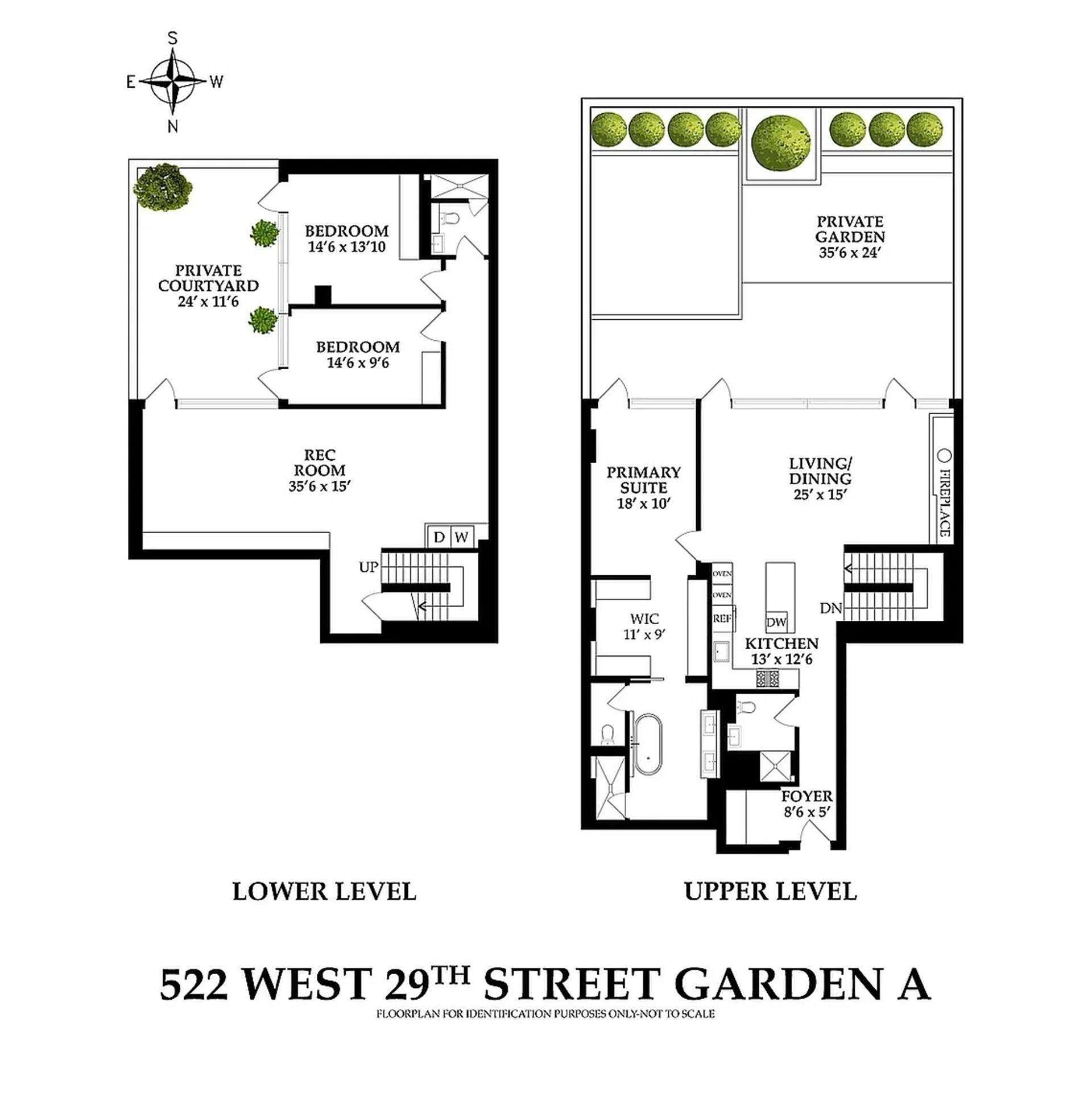 Floorplan for 522 West 29th Street, GARDE