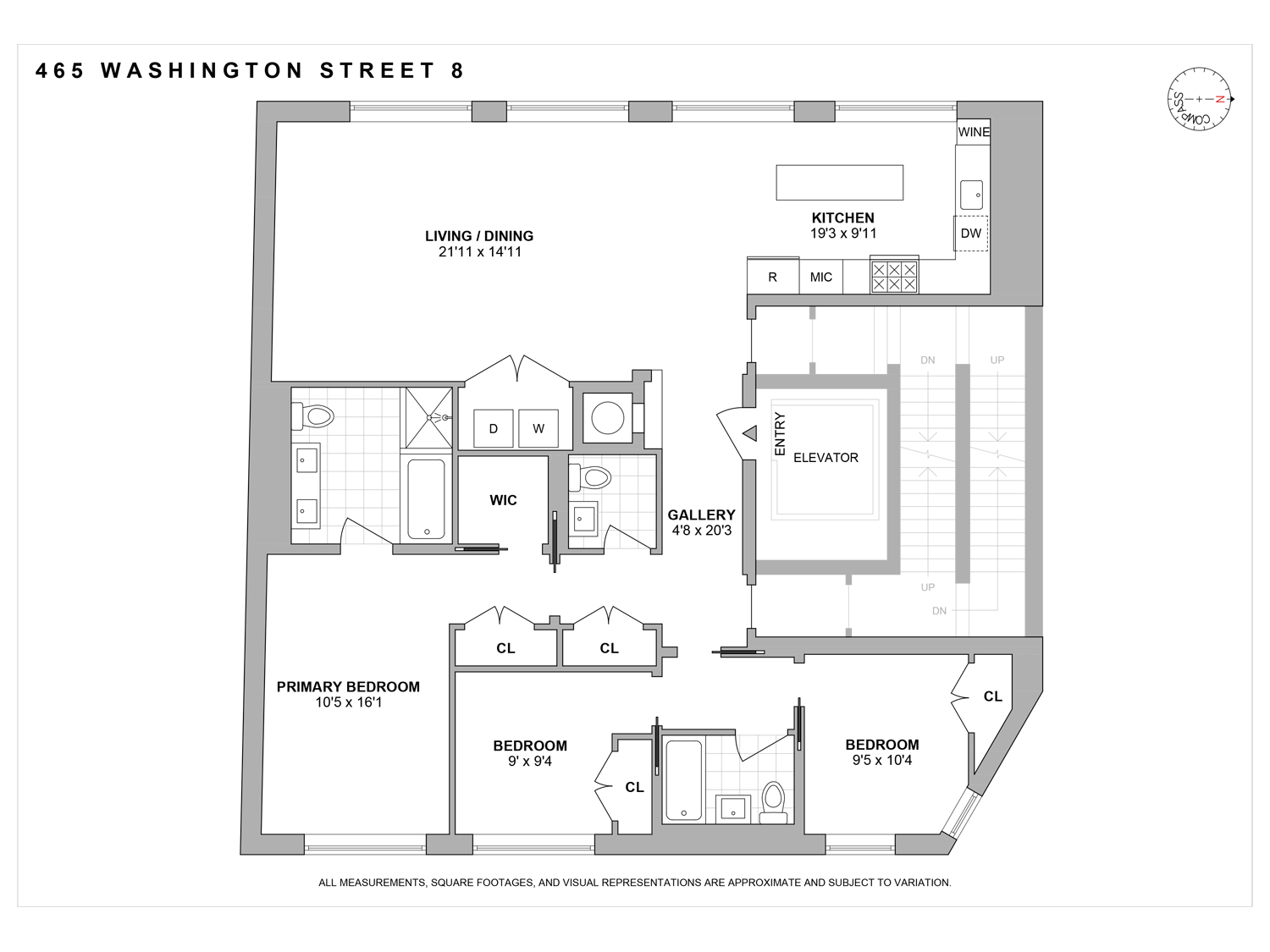 Floorplan for 465 Washington Street, 8