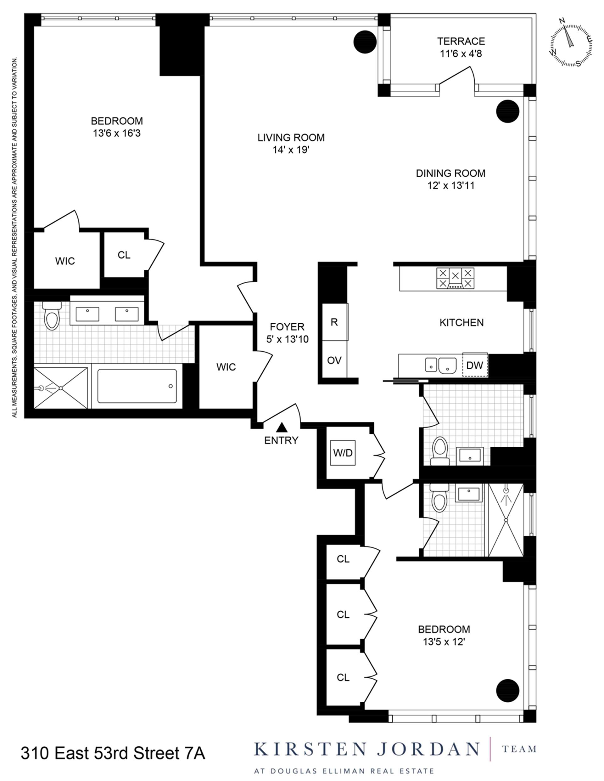 Floorplan for 310 East 53rd Street, 7A