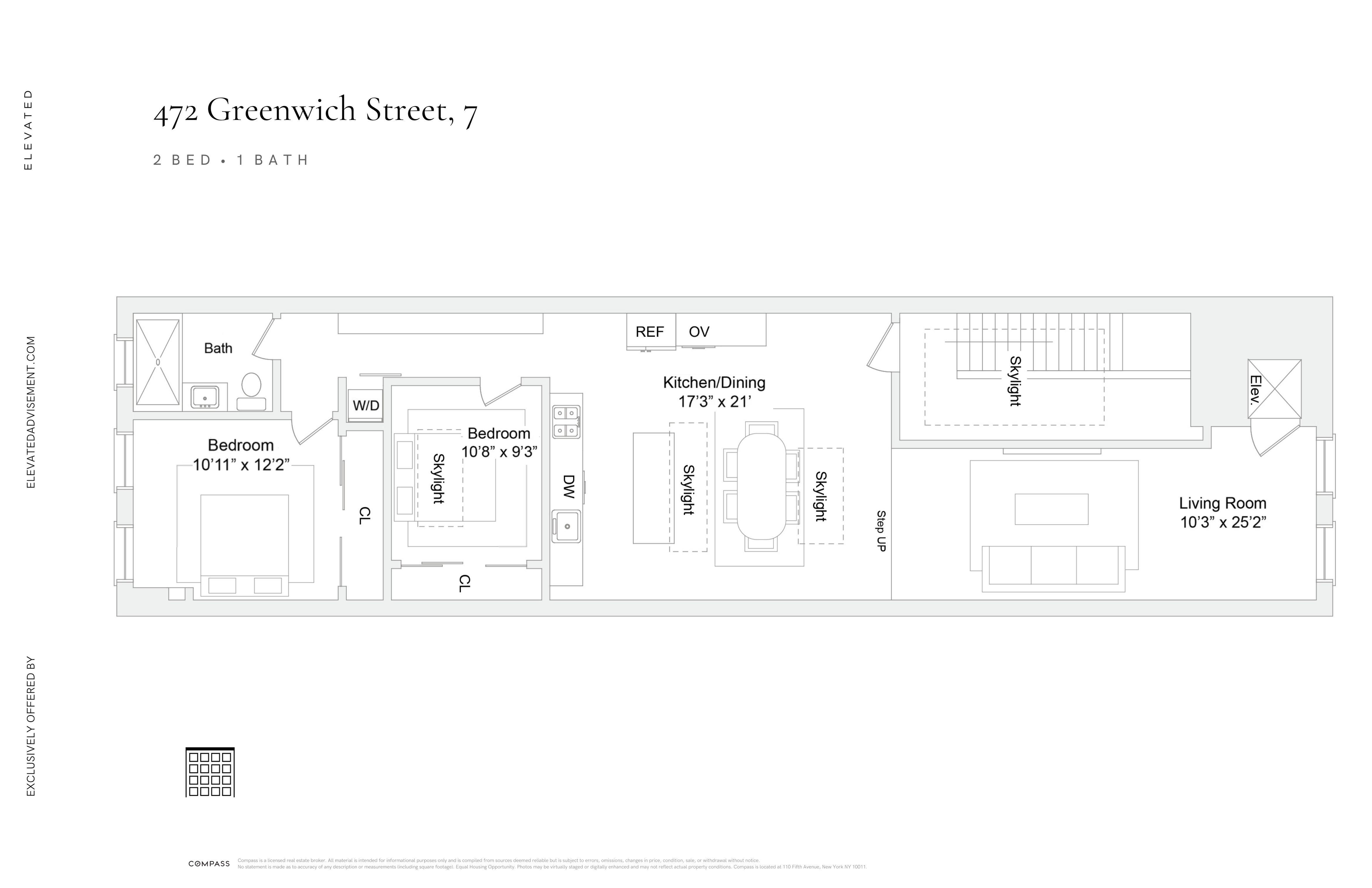 Floorplan for 472 Greenwich Street, PH