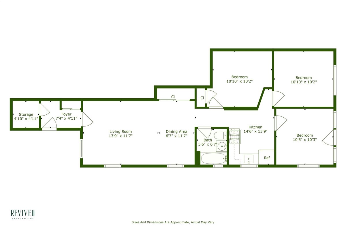 Floorplan for 2920 Brighton 12th Street