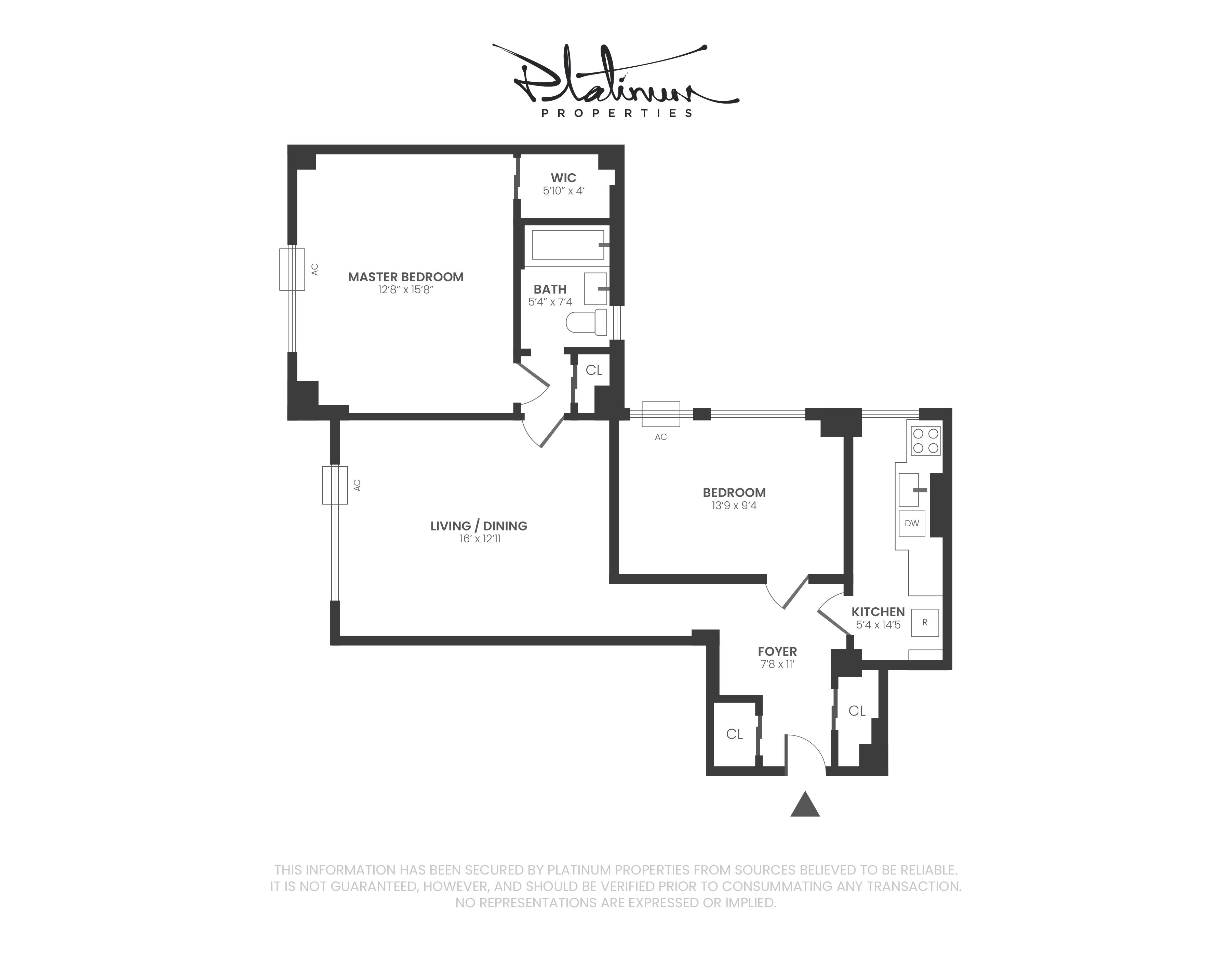 Floorplan for 865 1st Avenue, 9-D