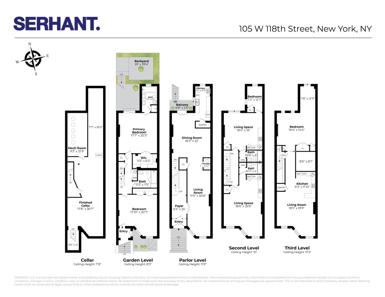 Floorplan for 105 West 118th Street