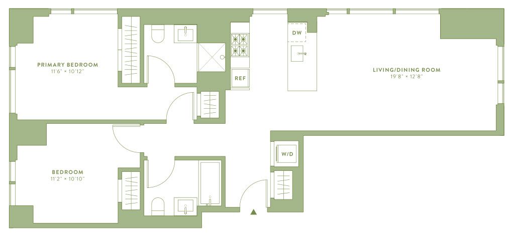 Floorplan for 196 Willoughby Street, 27-E