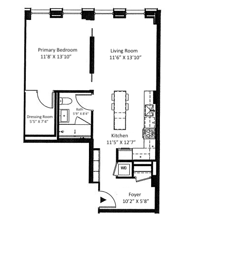 Floorplan for 287 East Houston Street, 3B