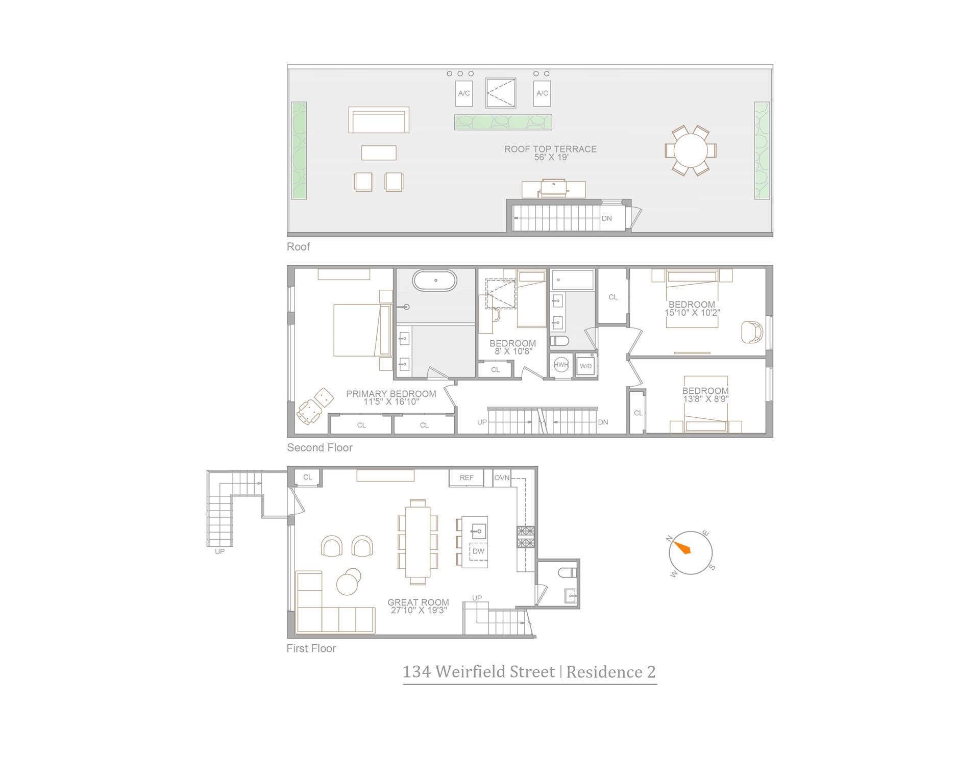 Floorplan for 134 Weirfield Street, 2