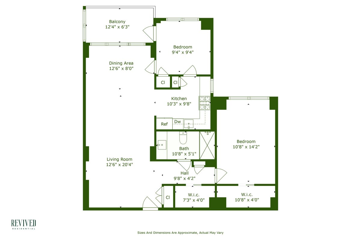 Floorplan for 1655 Flatbush Avenue, A1004