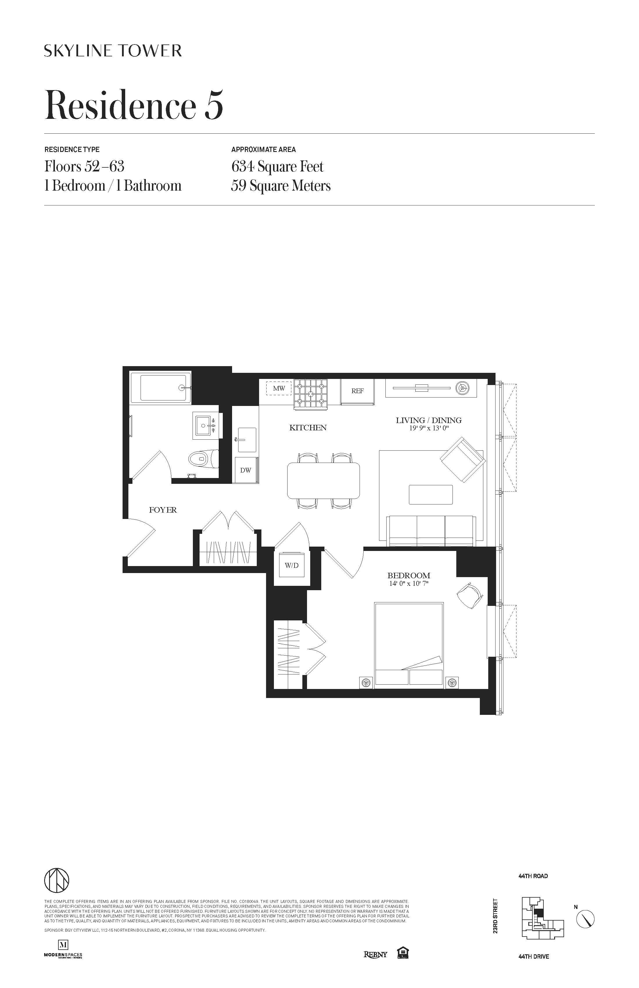 Floorplan for 3 Court Square, 5805