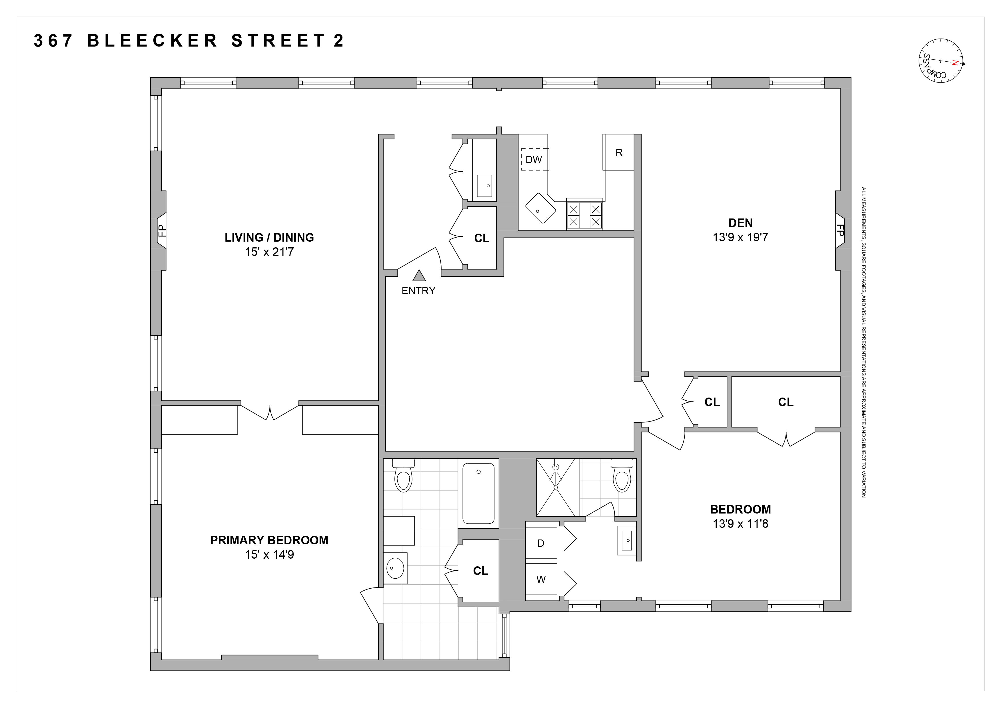 Floorplan for 367 Bleecker Street, 2