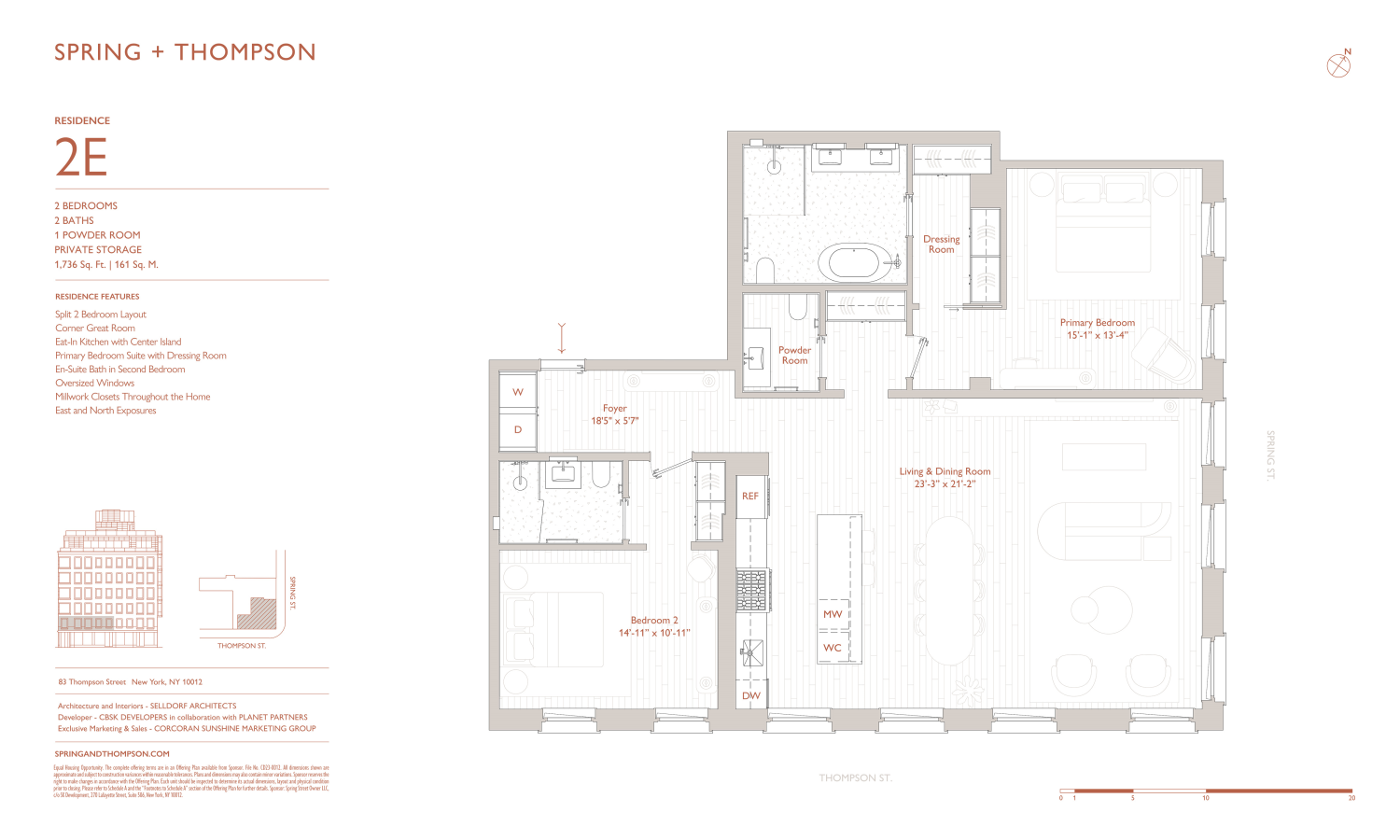 Floorplan for 83 Thompson Street, 2E