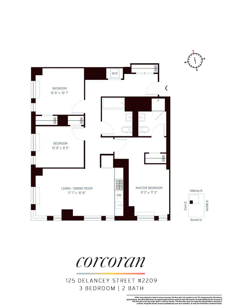 Floorplan for 125 Delancey Street, 2209