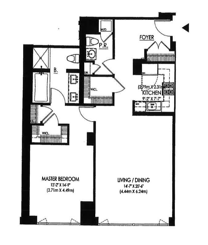 Floorplan for 33 West 56th Street, 6D