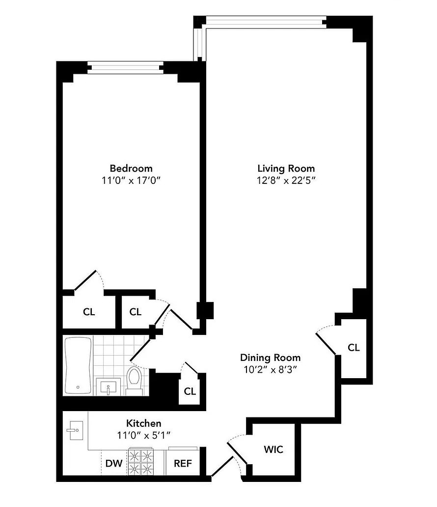 Floorplan for 80 East End Avenue, 12D