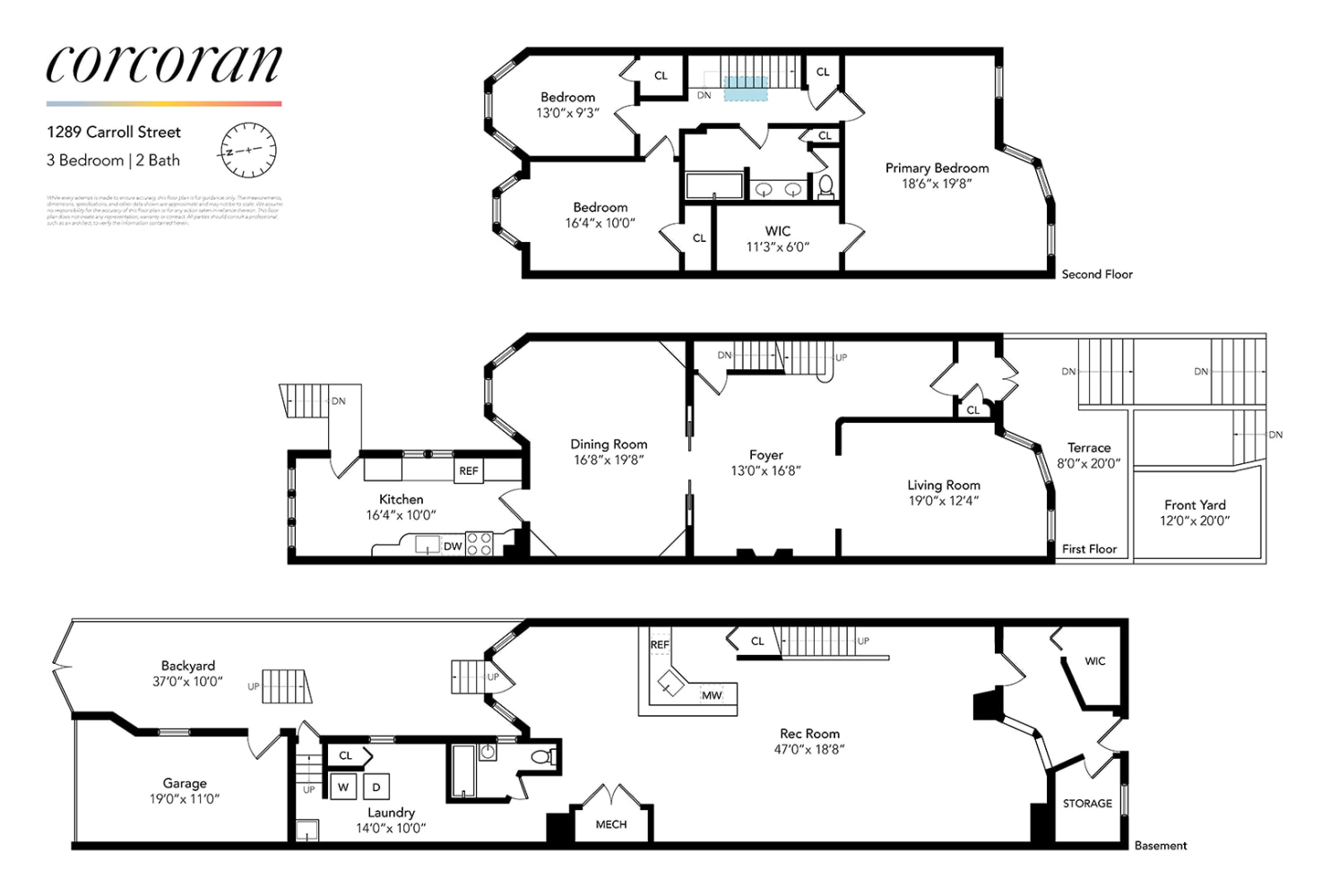 Floorplan for 1289 Carroll Street