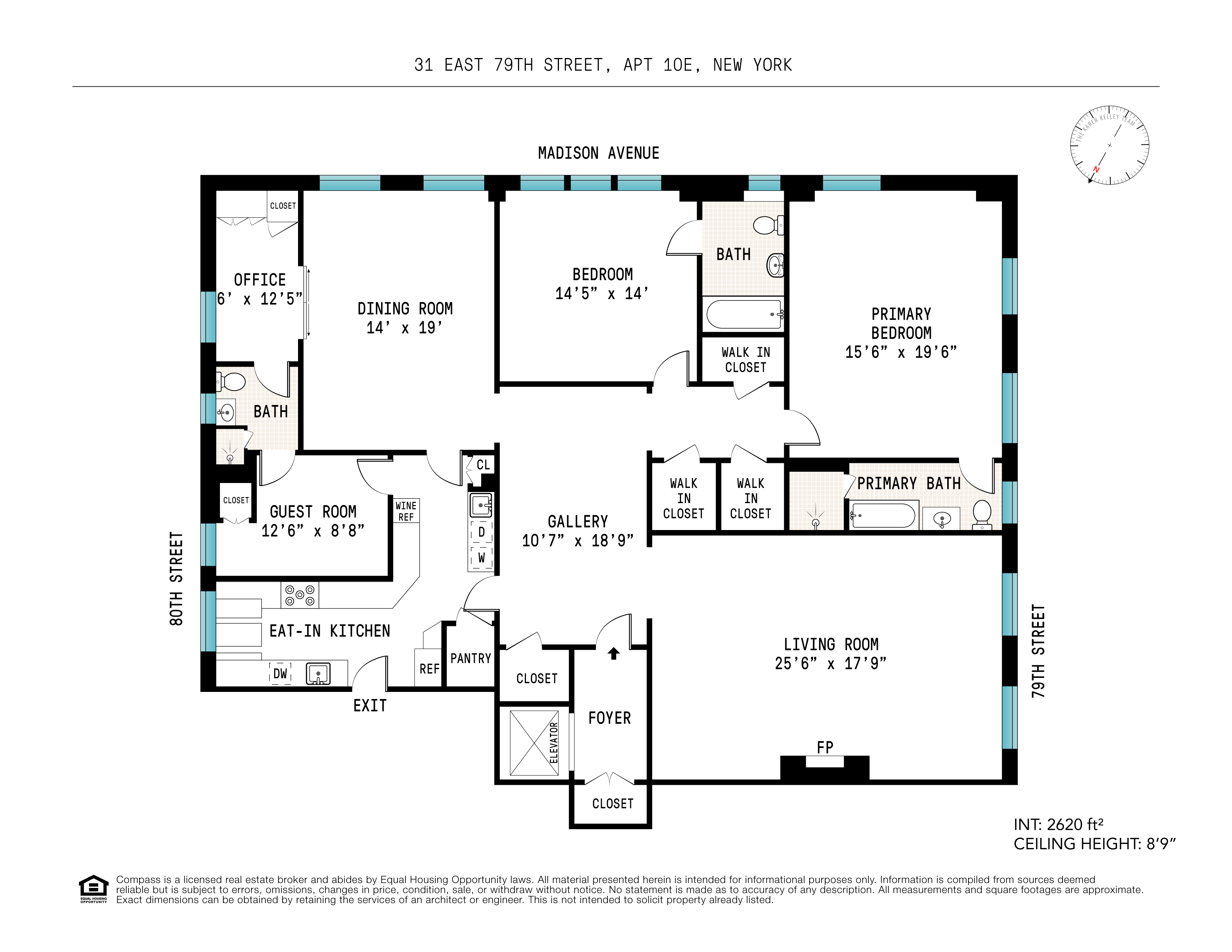 Floorplan for 31 East 79th Street, 10E