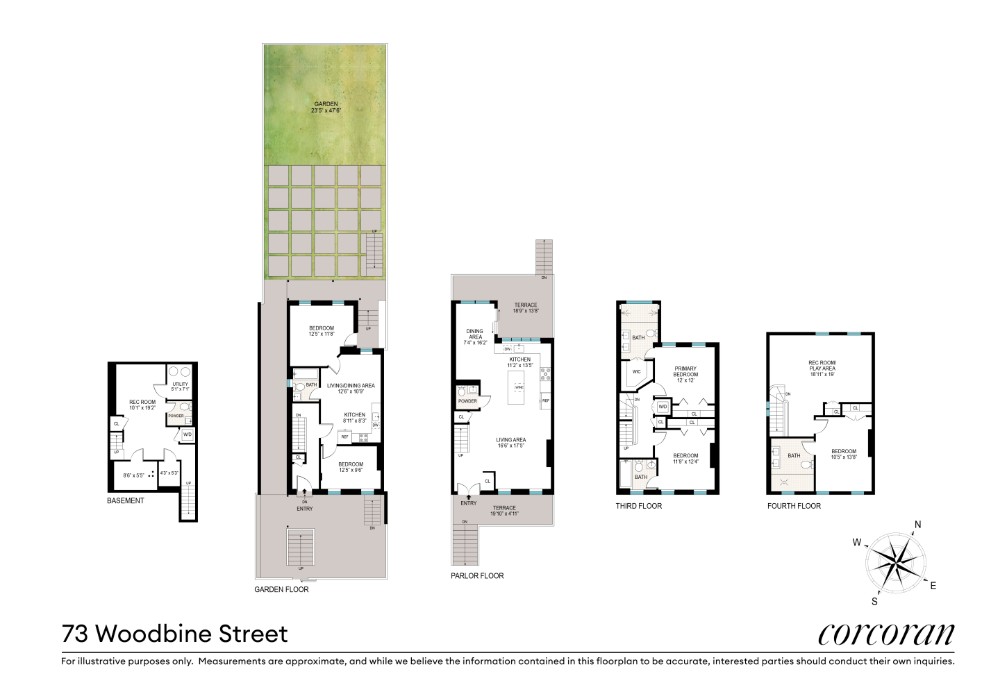 Floorplan for 73 Woodbine Street