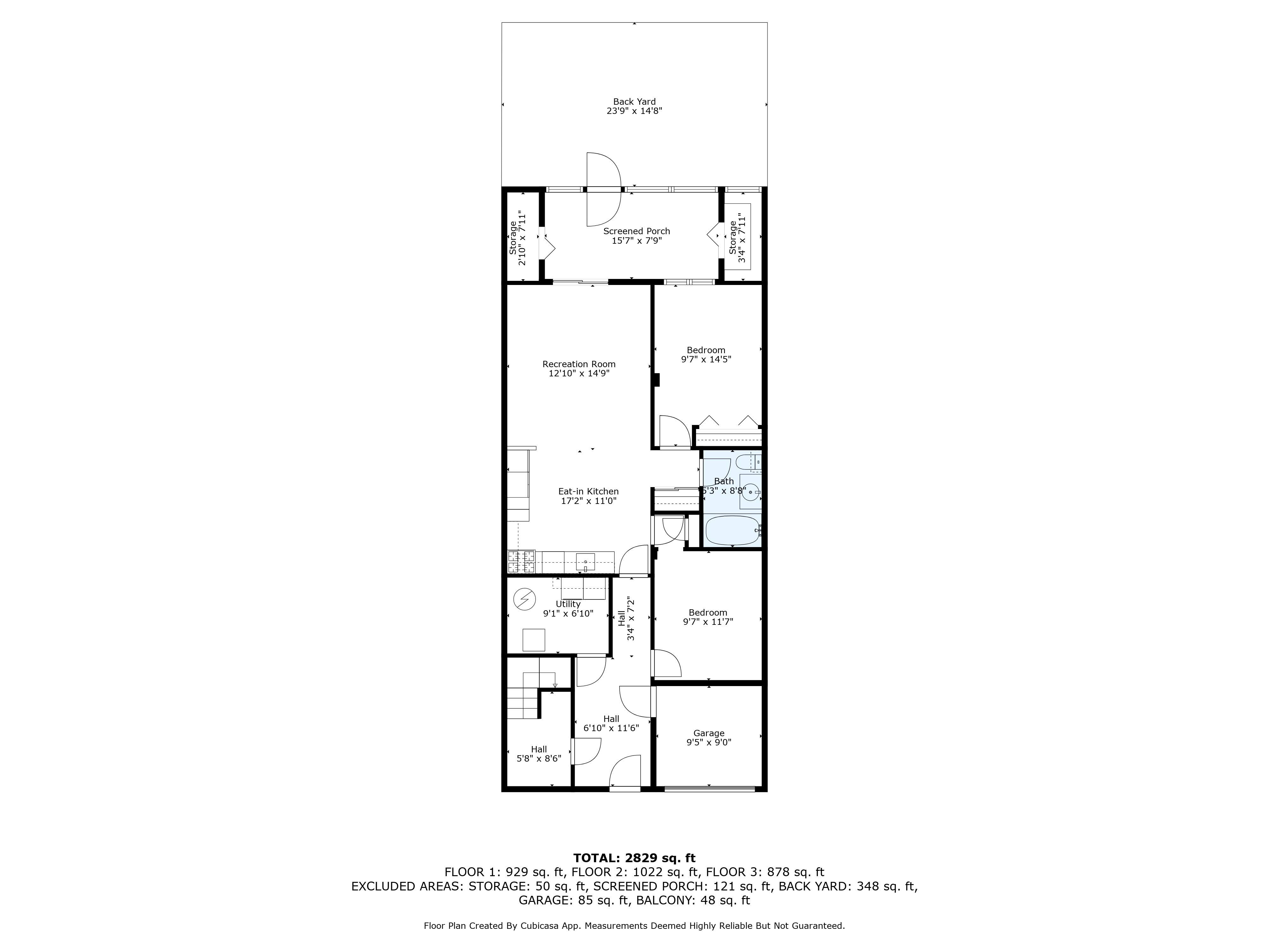 Floorplan for 1464 East 84th Street