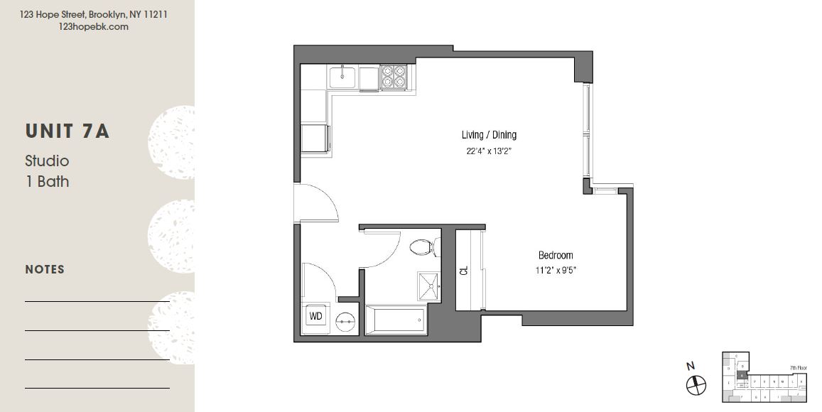 Floorplan for 123 Hope Street, 4A