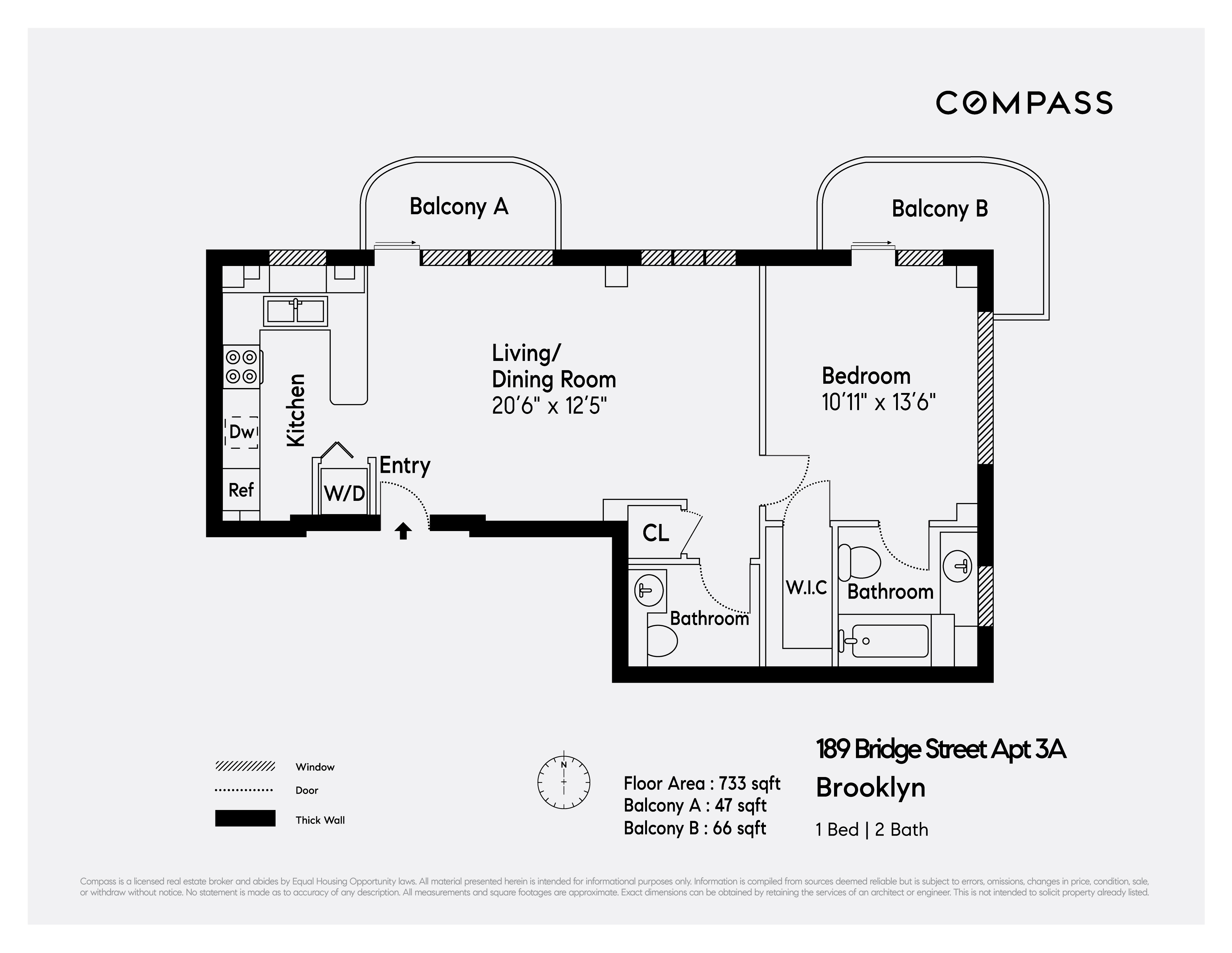 Floorplan for 189 Bridge Street, 3A