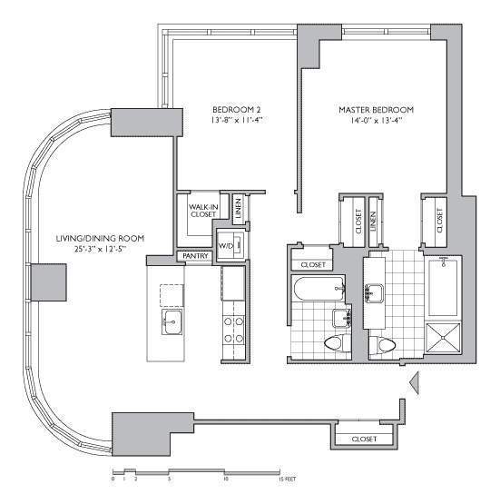 Floorplan for 306 Gold Street, 11G