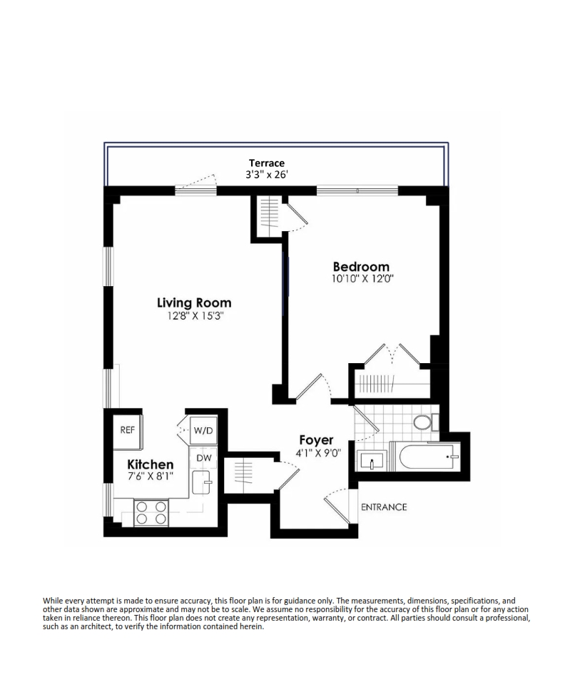 Floorplan for 230 Riverside Drive, 10O