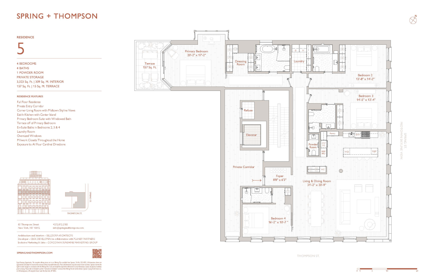 Floorplan for 83 Thompson Street, 5