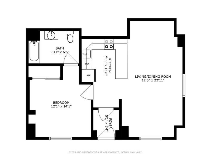 Floorplan for 4 Sutton Place, 1A