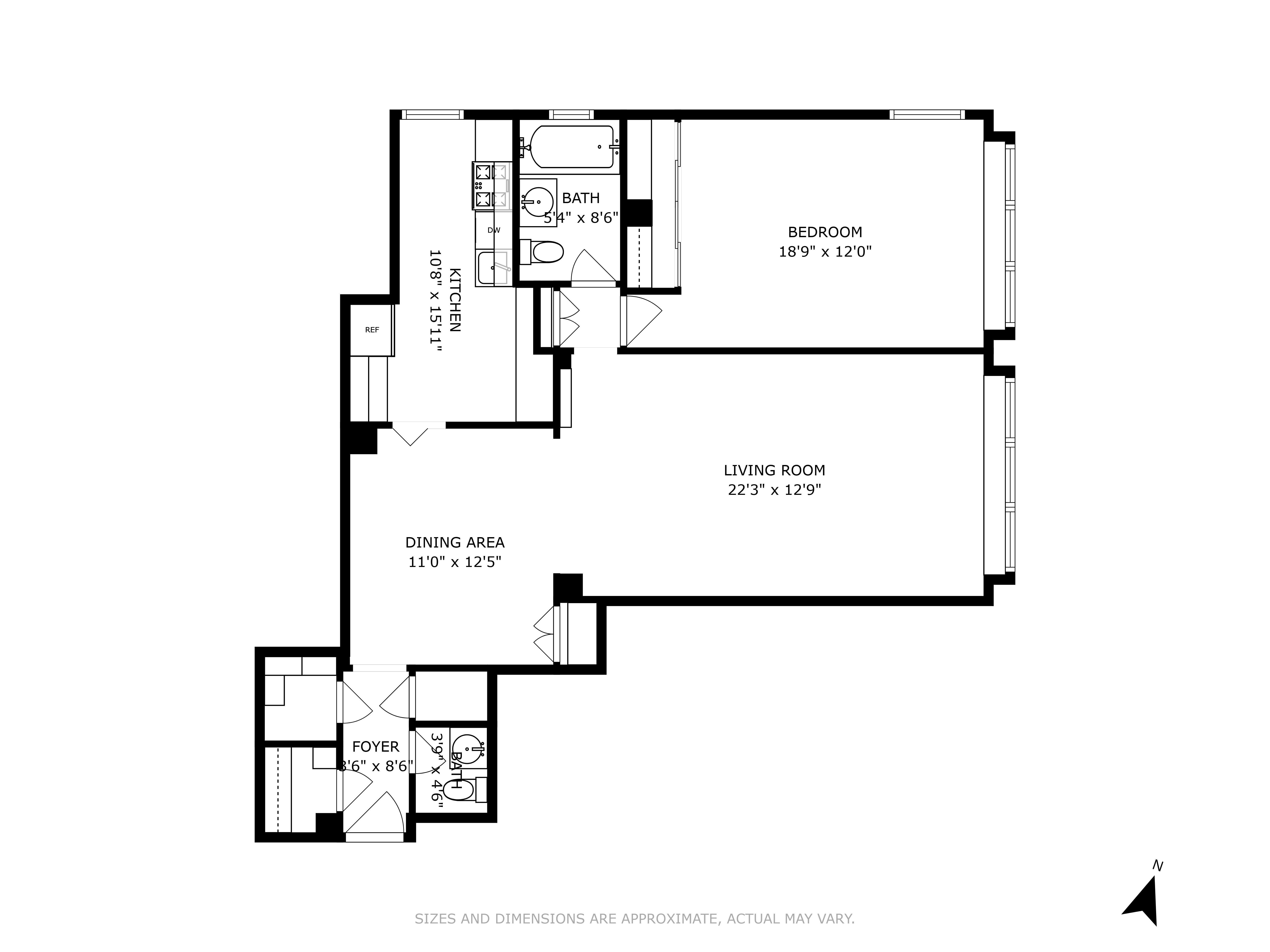 Floorplan for 45 Sutton Place, 11A