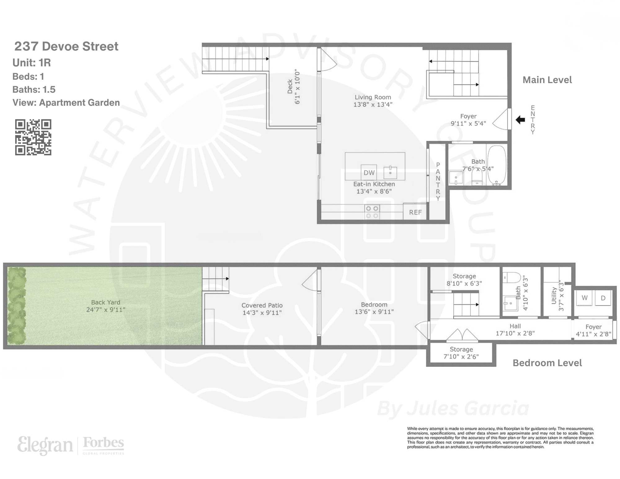 Floorplan for 237 Devoe Street, 1-R