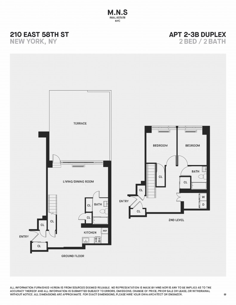 Floorplan for 210 East 58th Street, 2-B