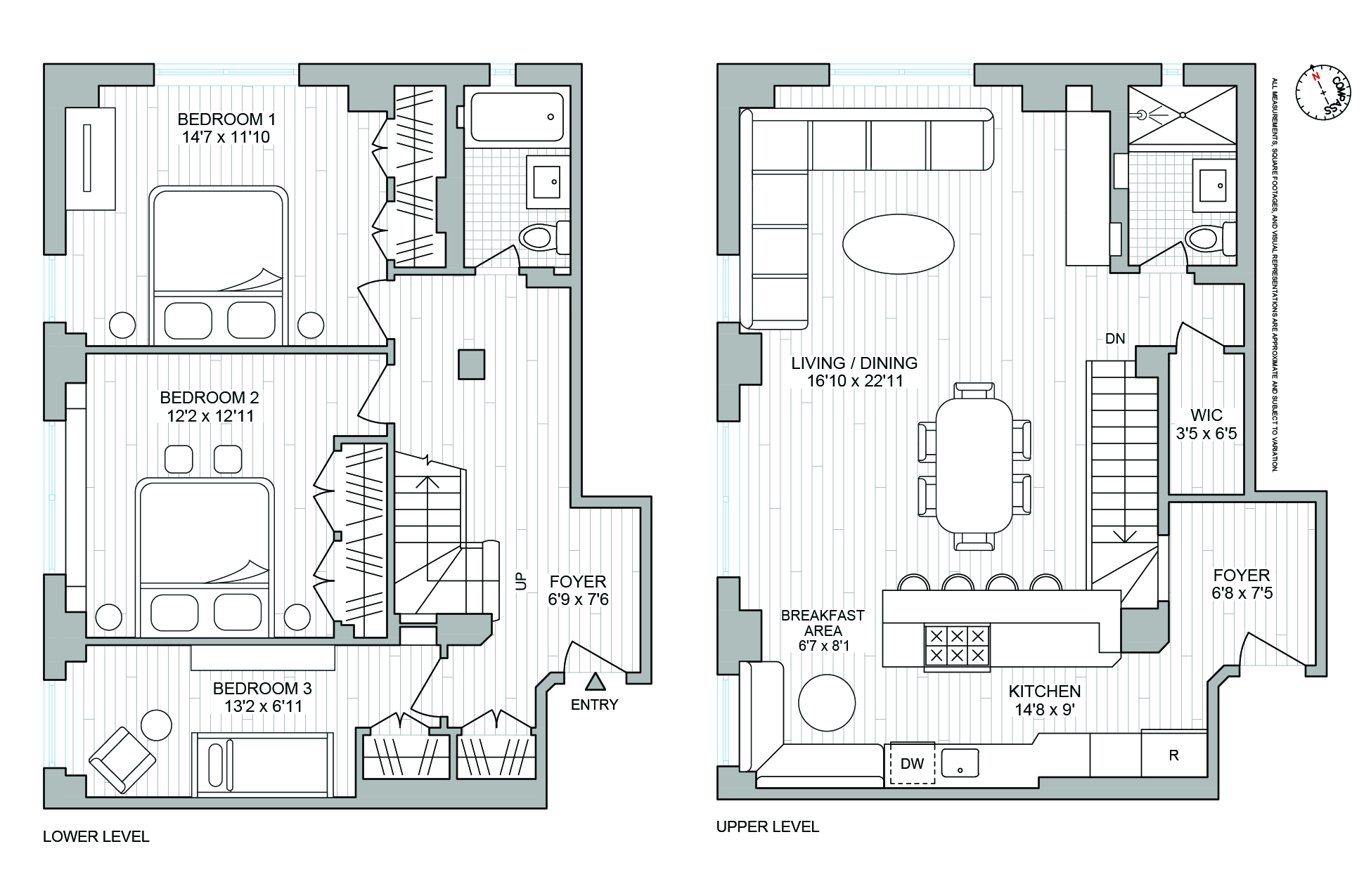 Floorplan for 410 Central Park, 1D2D