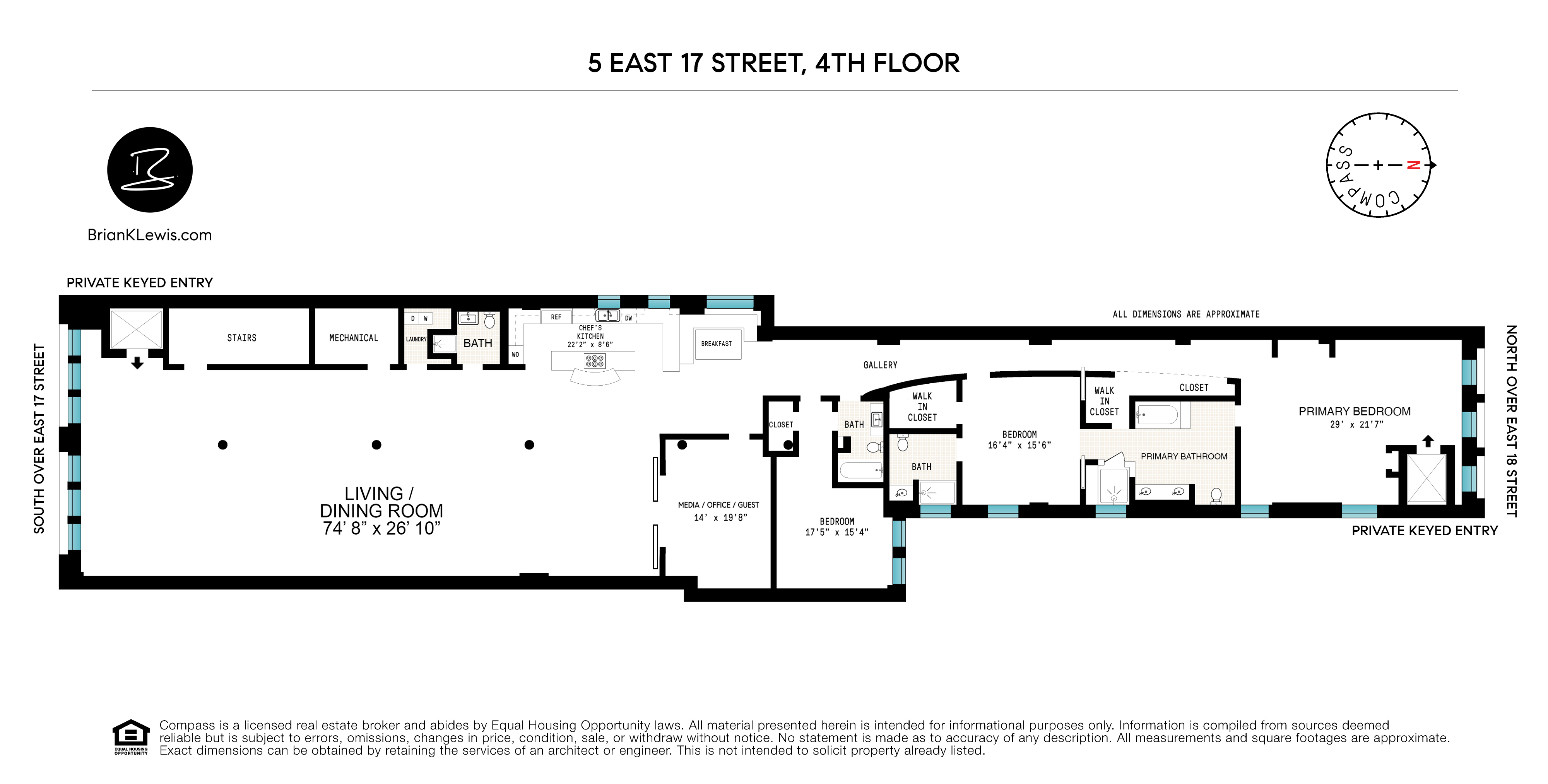 Floorplan for 5 East 17th Street, 4LOFT