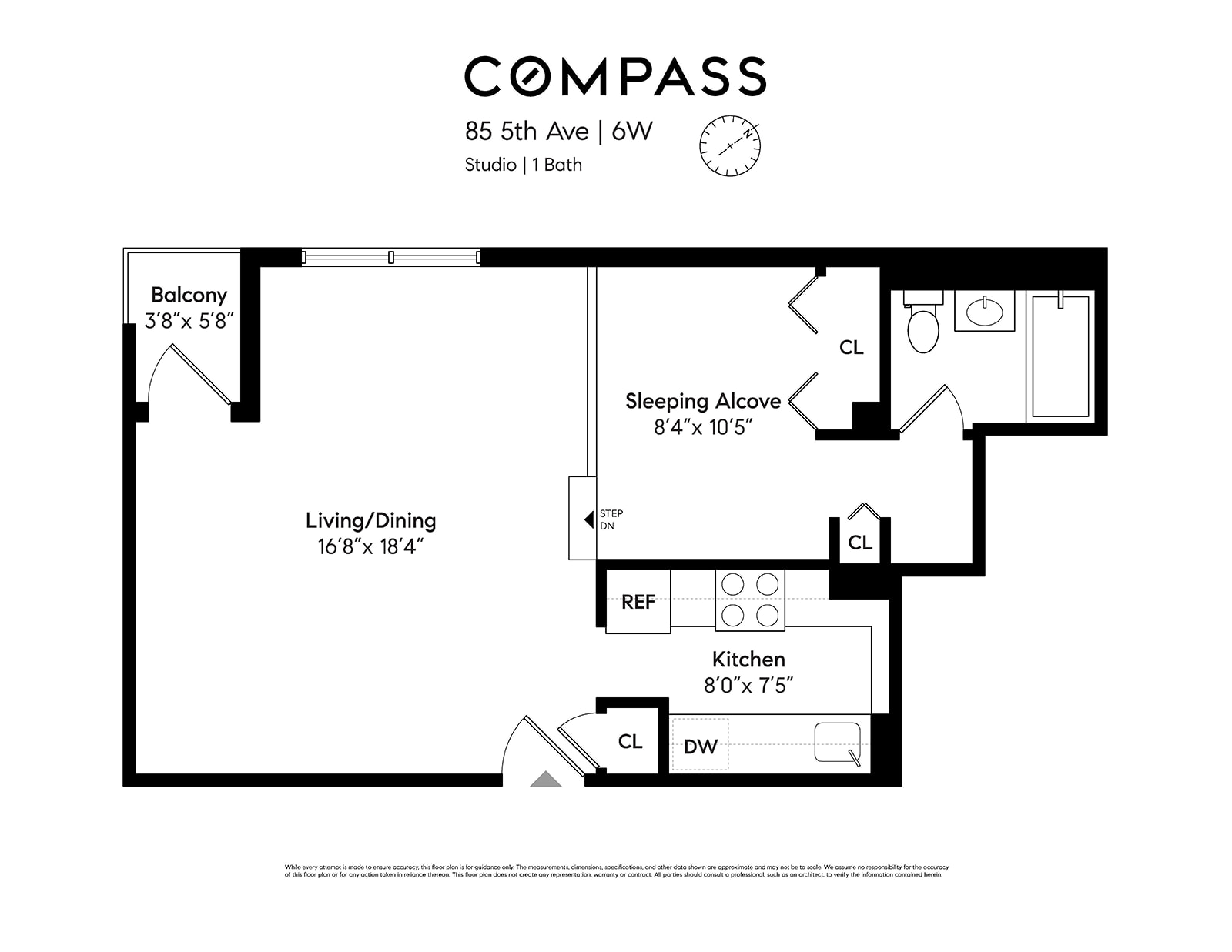 Floorplan for 85 8th Avenue, 6W