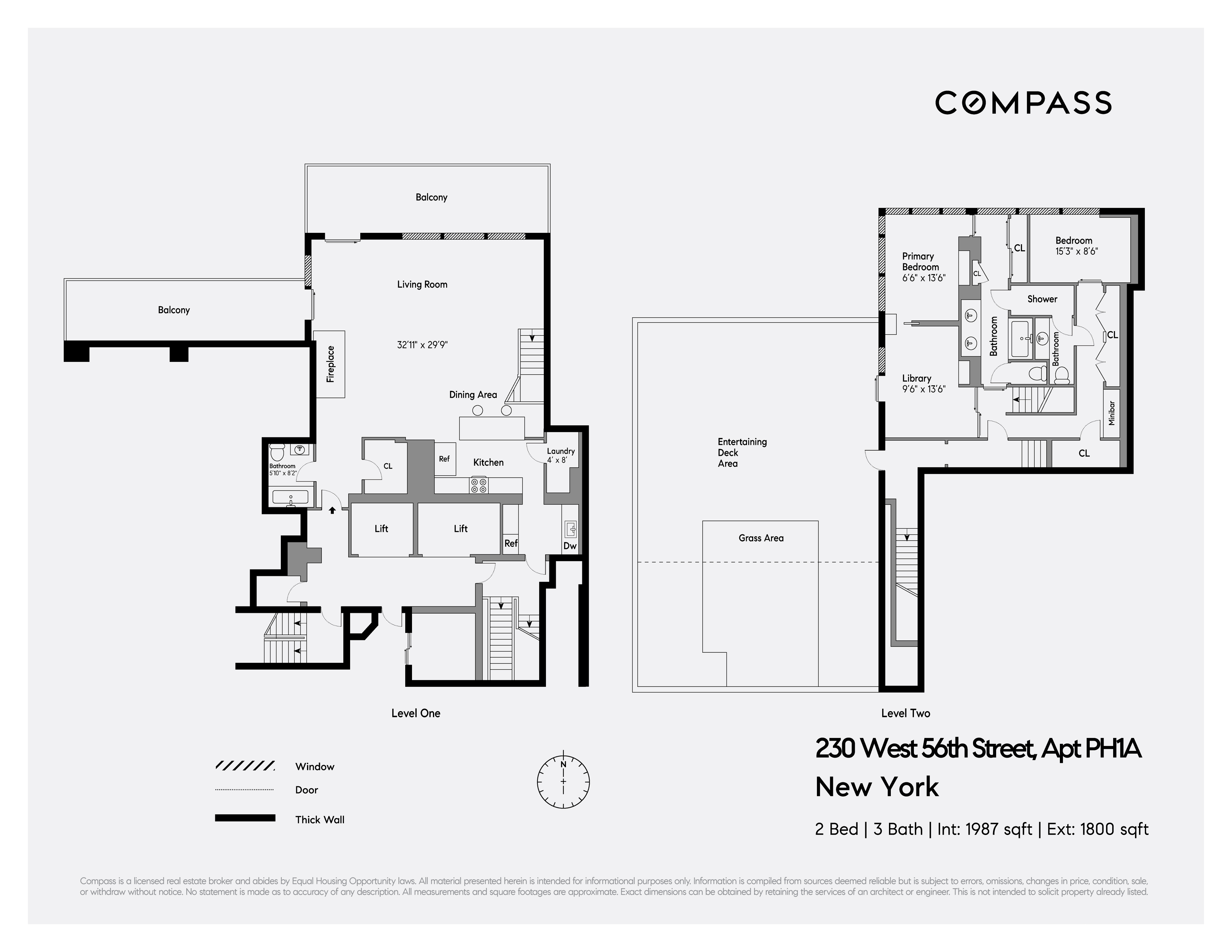 Floorplan for 230 West 56th Street, PH1A