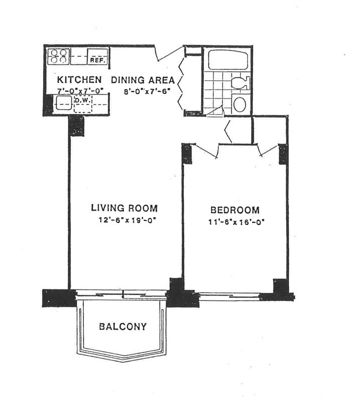 Floorplan for 220 East 65th Street, 15-F