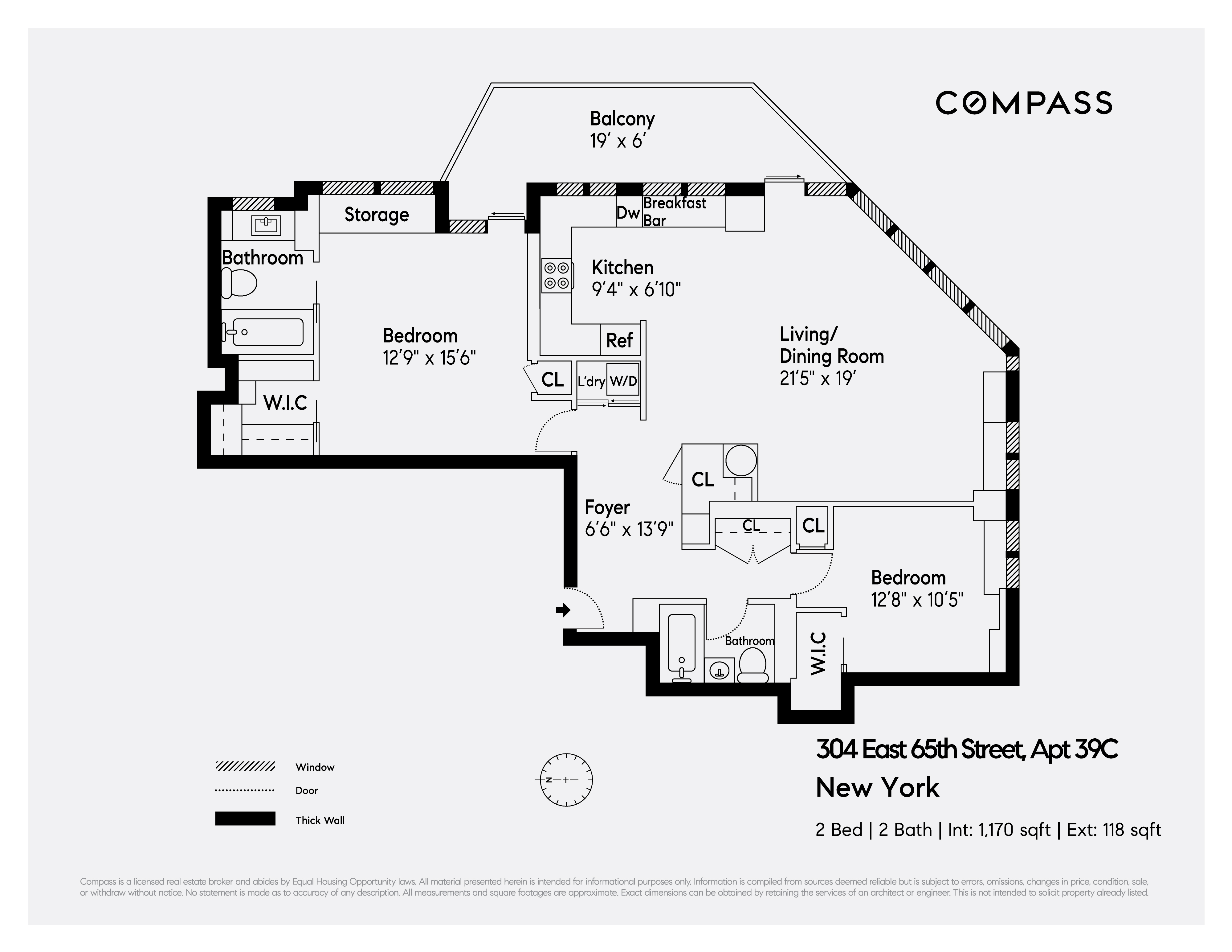 Floorplan for 304 East 65th Street, 39C