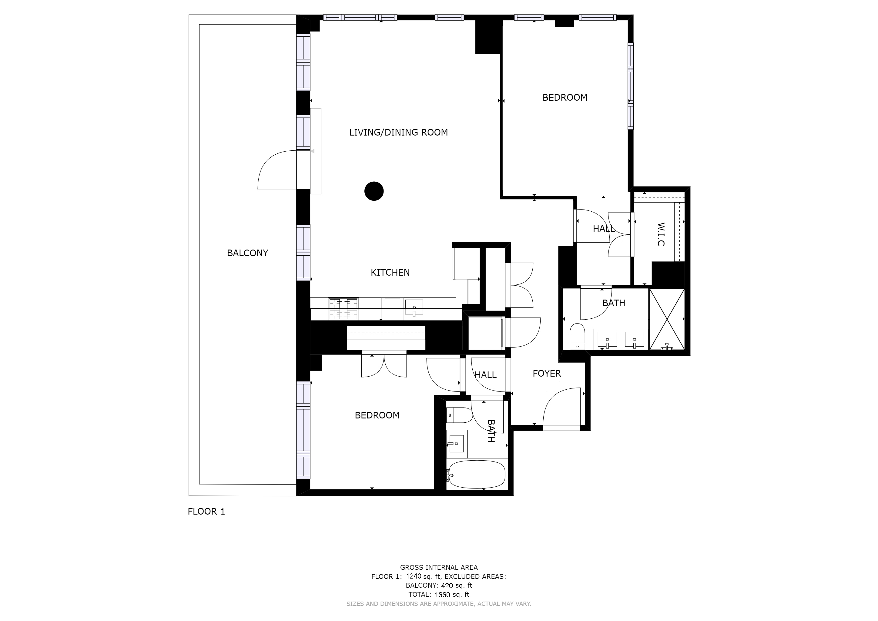 Floorplan for 2300 Frederick Douglass Boulevard, 10B