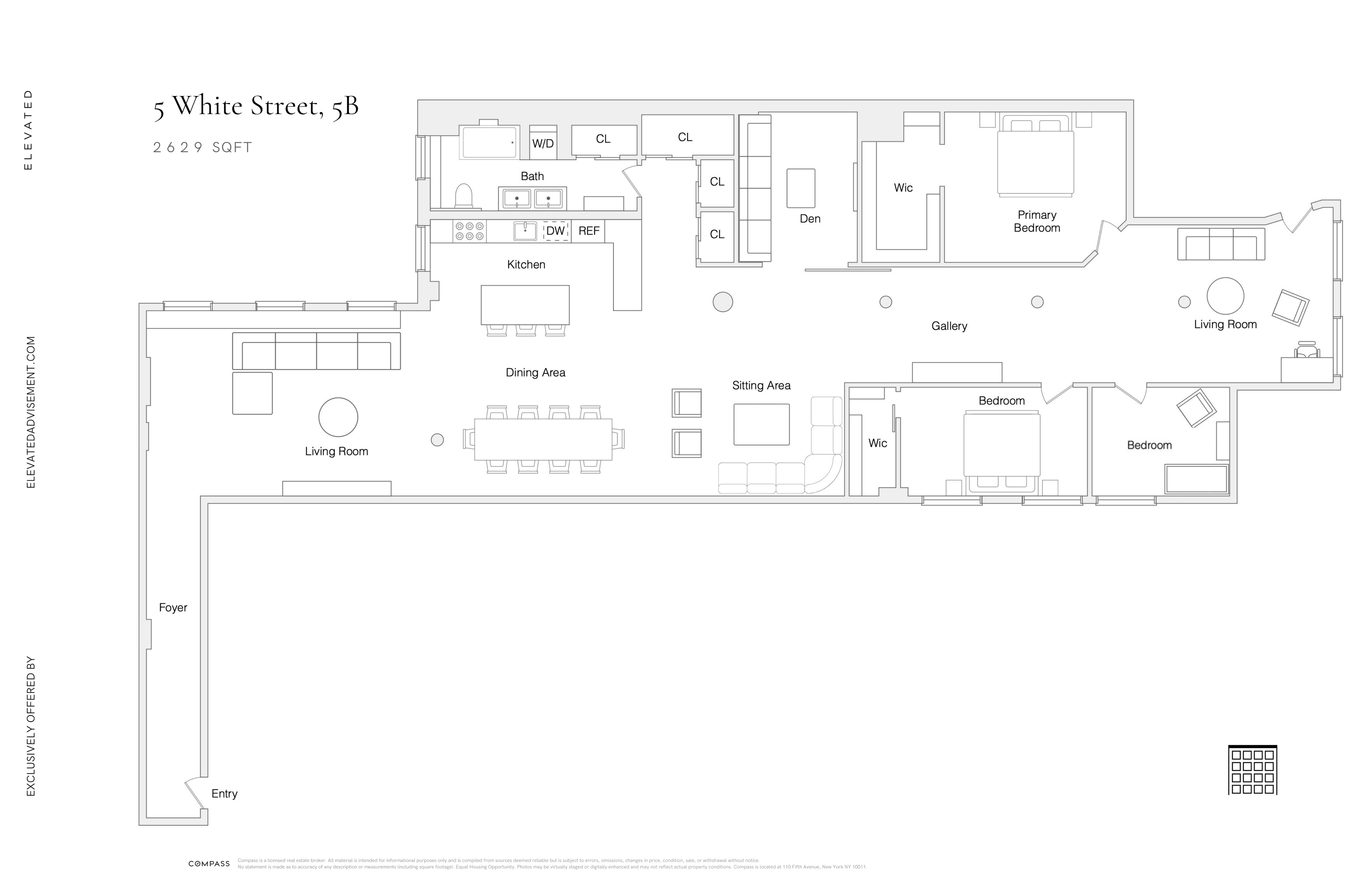 Floorplan for 5 White Street, 5B