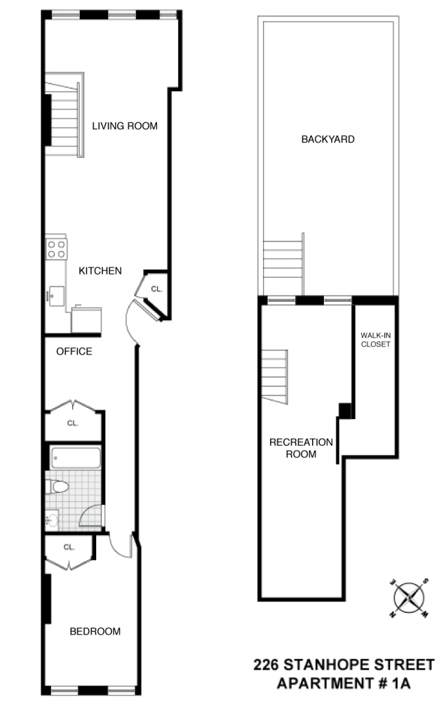 Floorplan for 226 Stanhope Street, 1A