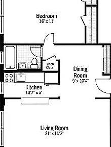 Floorplan for 7423 Ridge Boulevard, 3-F