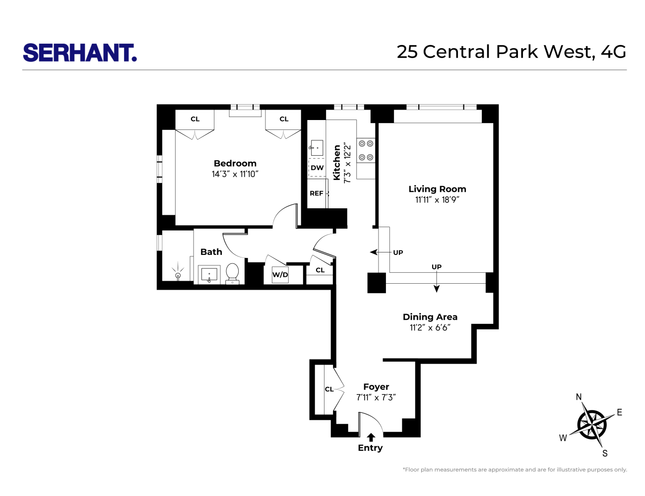 Floorplan for 25 Central Park, 4G