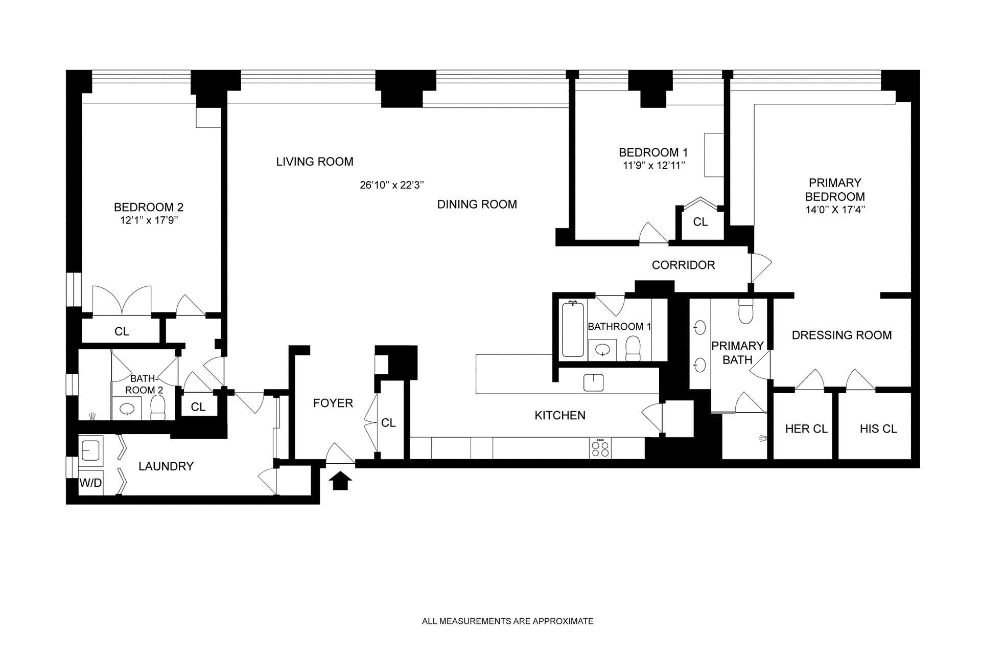 Floorplan for 211 East 51st Street, 3EG