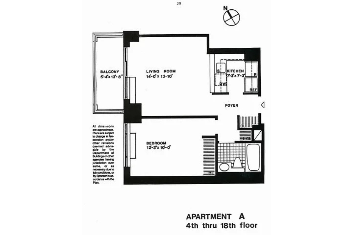 Floorplan for 300 East 62nd Street, 1001